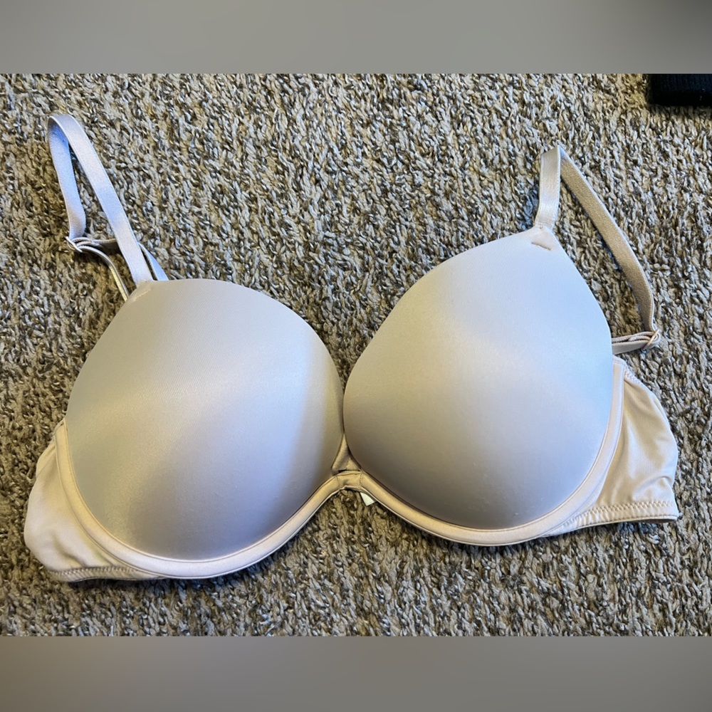 Pink Victoria Secret wear everywhere super push up 36b nude color